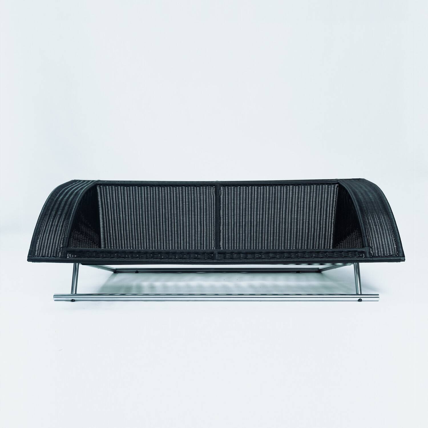 Canapé postmoderne en rotin Gerard van den Berg par Rohe Noordwolde, 1980