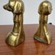 Dog bookends, solid brass, 1970s.