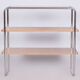 Czech Bauhaus Walnut and Chrome-Plated Steel Etagere attributed to Kovona, 1940s