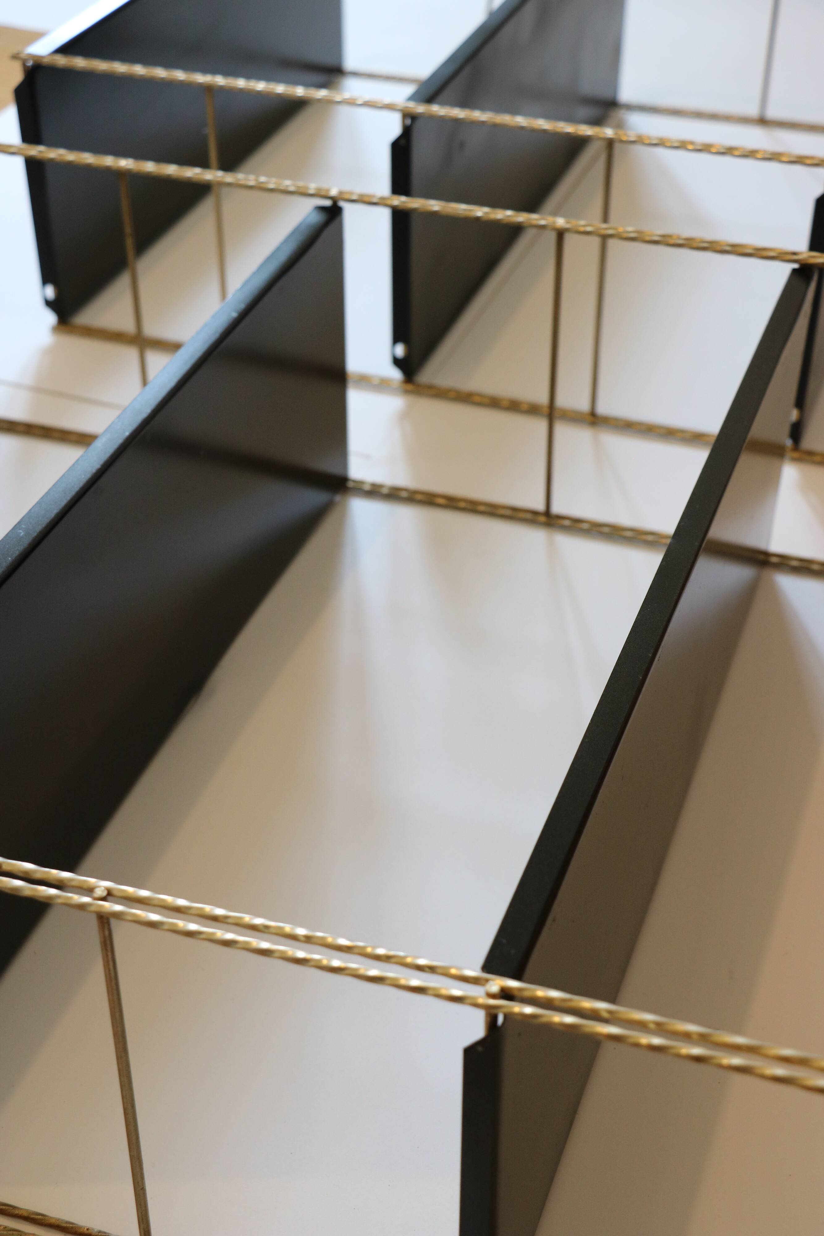 Pair of string shelves