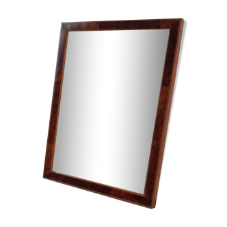 Miroir en bois marqueterie années 30 17x22cm