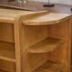 Art Deco modernist oak shelf from the 1940s.
