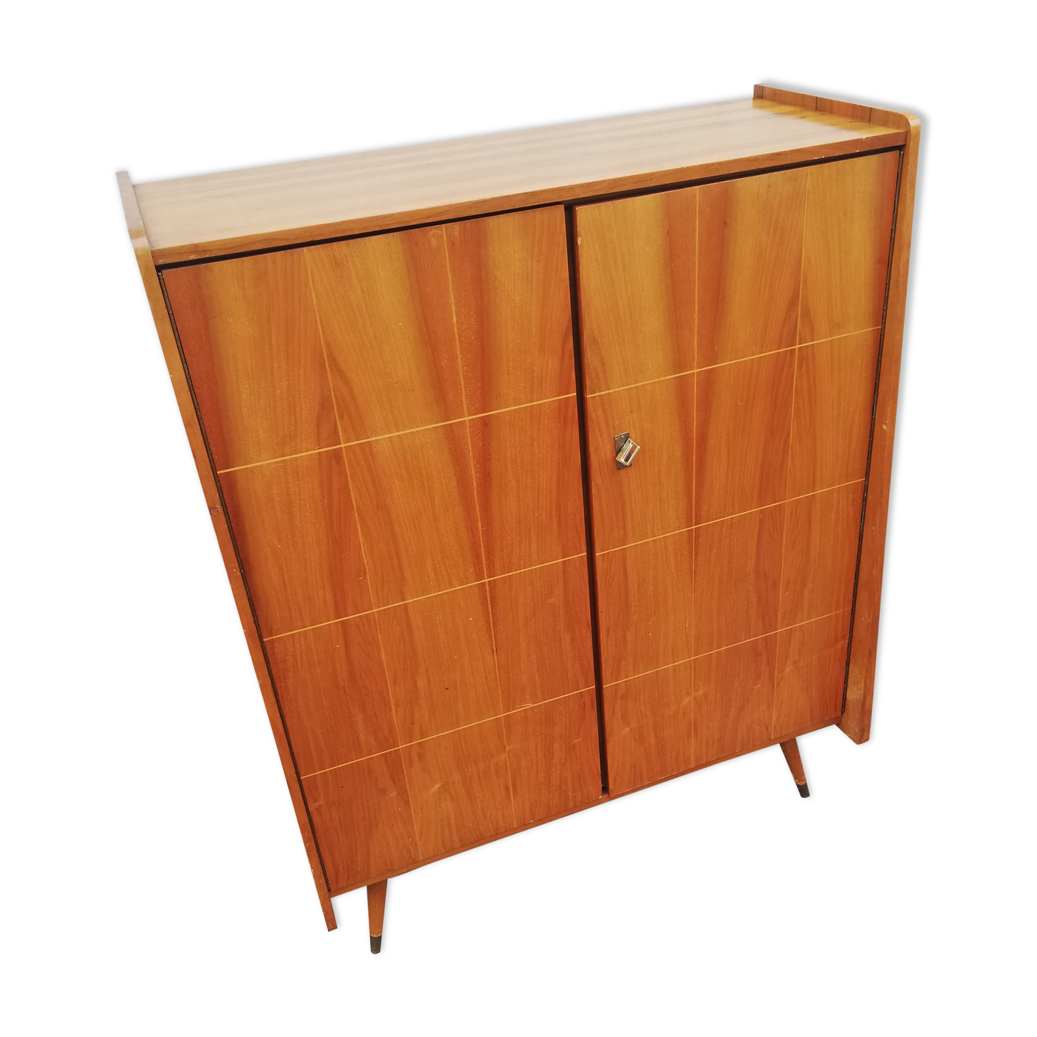 Vintage buffet 2 doors feet compass