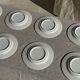 Set of 10 small dessert plates in Italian ceramic Total rim b