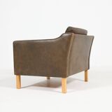 Vintage Danish design leather armchair from Vemb, 1980’s