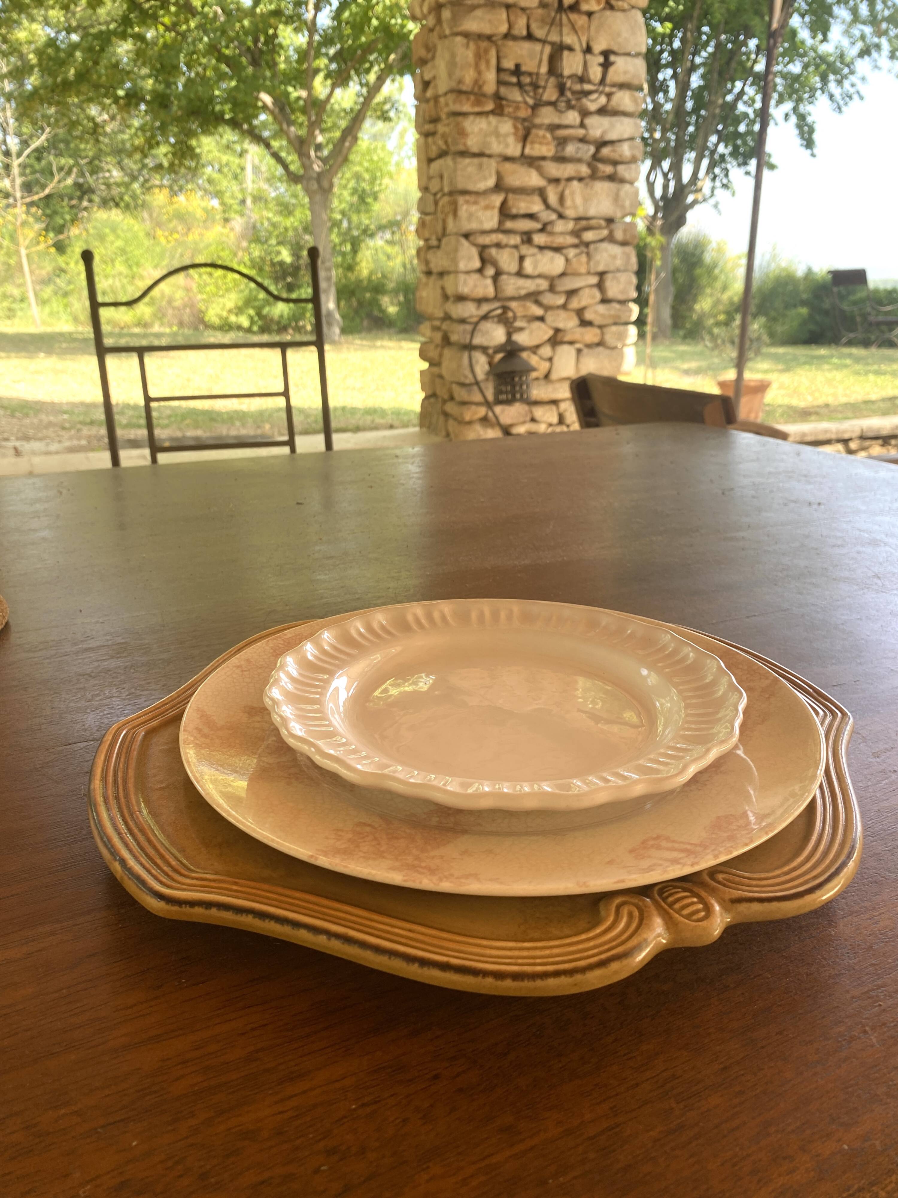 8 Moustiers ceramic plates