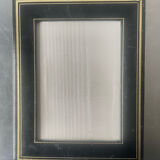 Antique black leather  with gilding frame measurements 19 cm x 15 cm