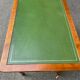 Louis XVI style desk in solid wood and green leather, 1970.