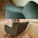 Sofa sofa 3 seats 50/60s Danish sculptural