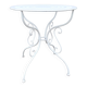 vintage bistro wrought iron table