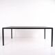 HAY T12 dining table – black linoleum – black aluminium frame
