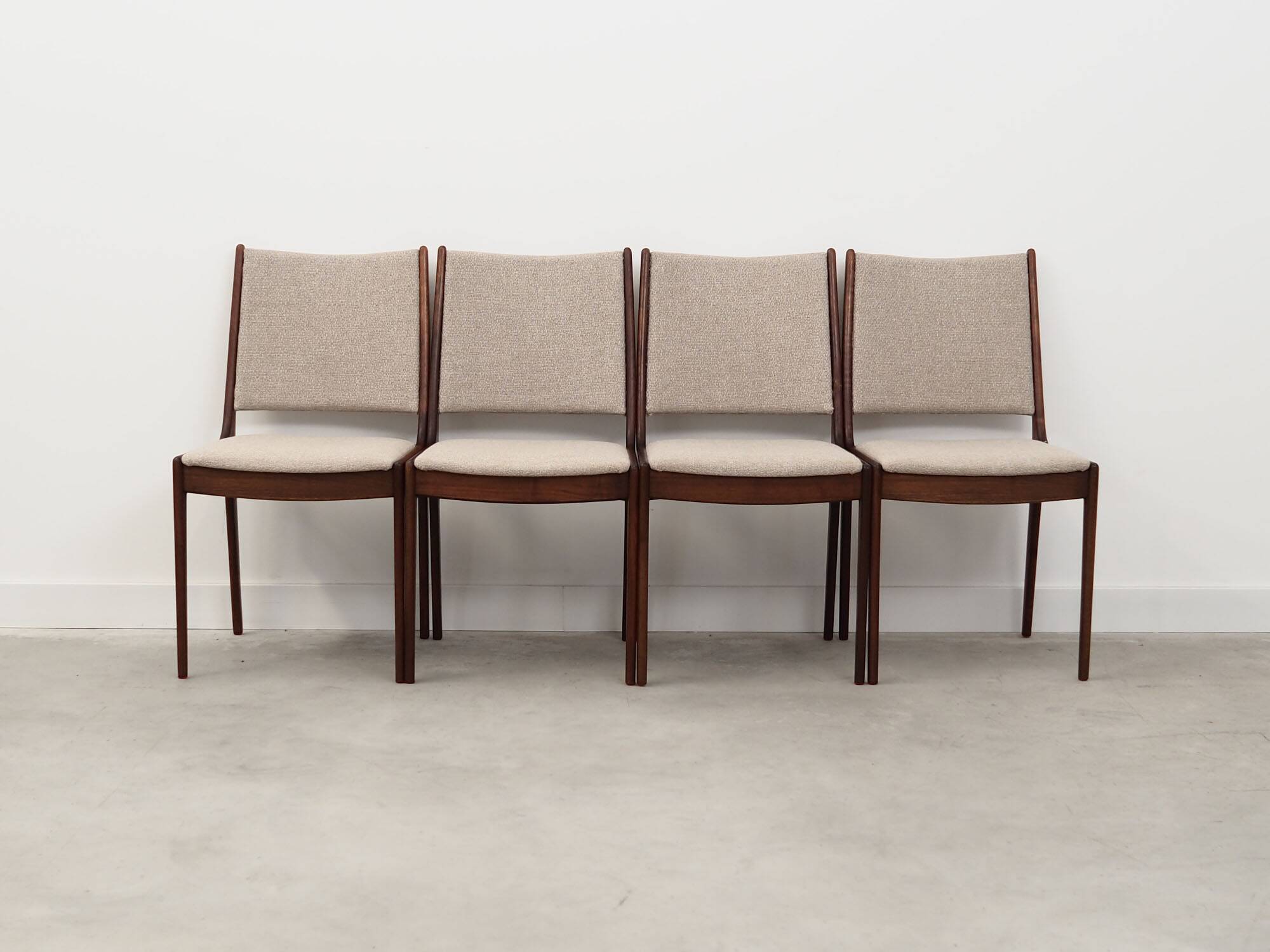 Set of four teak chairs, Danish design, 1970s, designer: Johannes Andersen