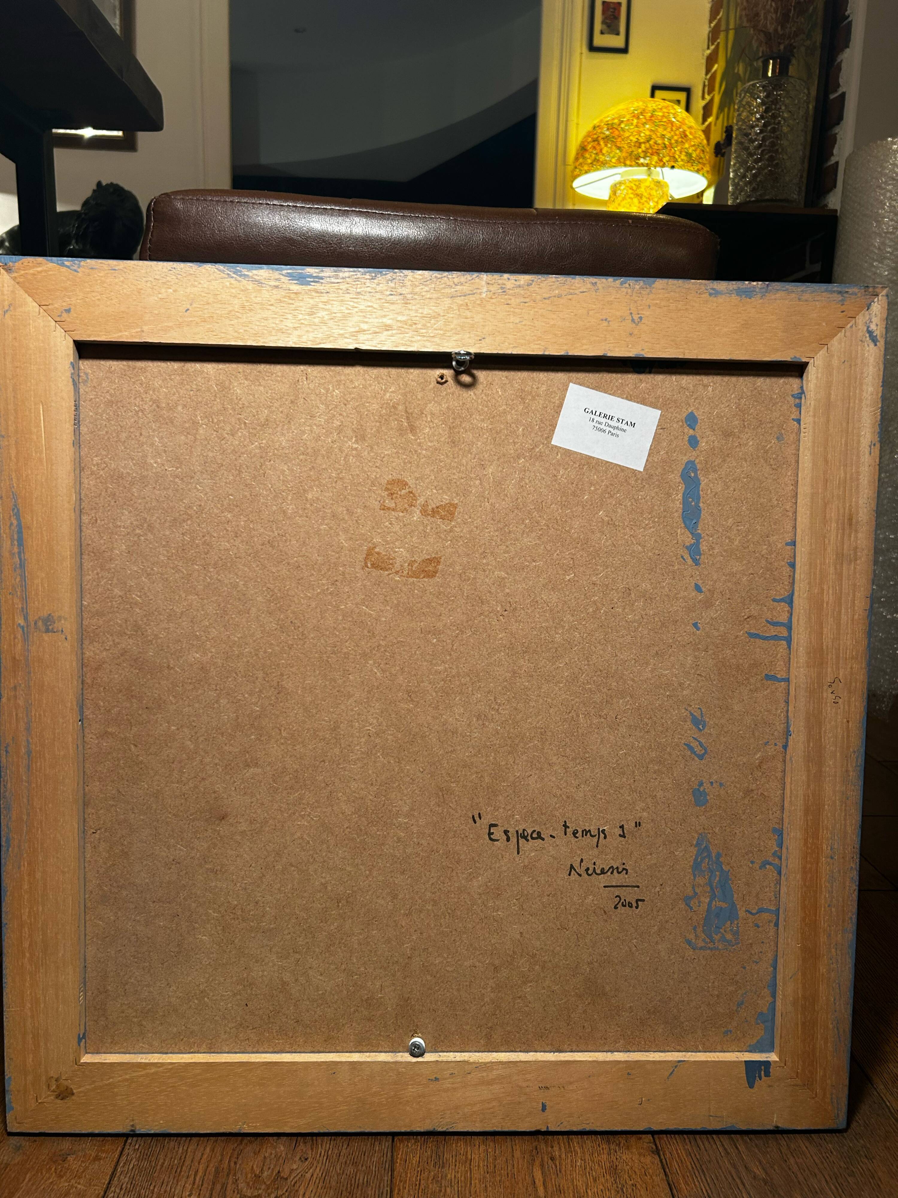 Oil on wood signed Catherine Neresis