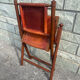 Vintage Safari Armchair in Cognac Leather and Turned Wood – 1940s/50s