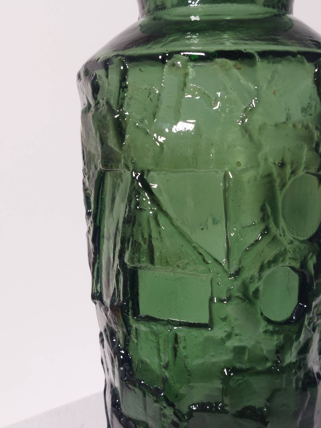 Vintage Mid Century Glass Vase by Augusstson Ruda Glasbruk