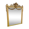 Miroir en plâtre doré style Louis XVl