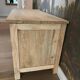 Oak storage chest with rattan caning