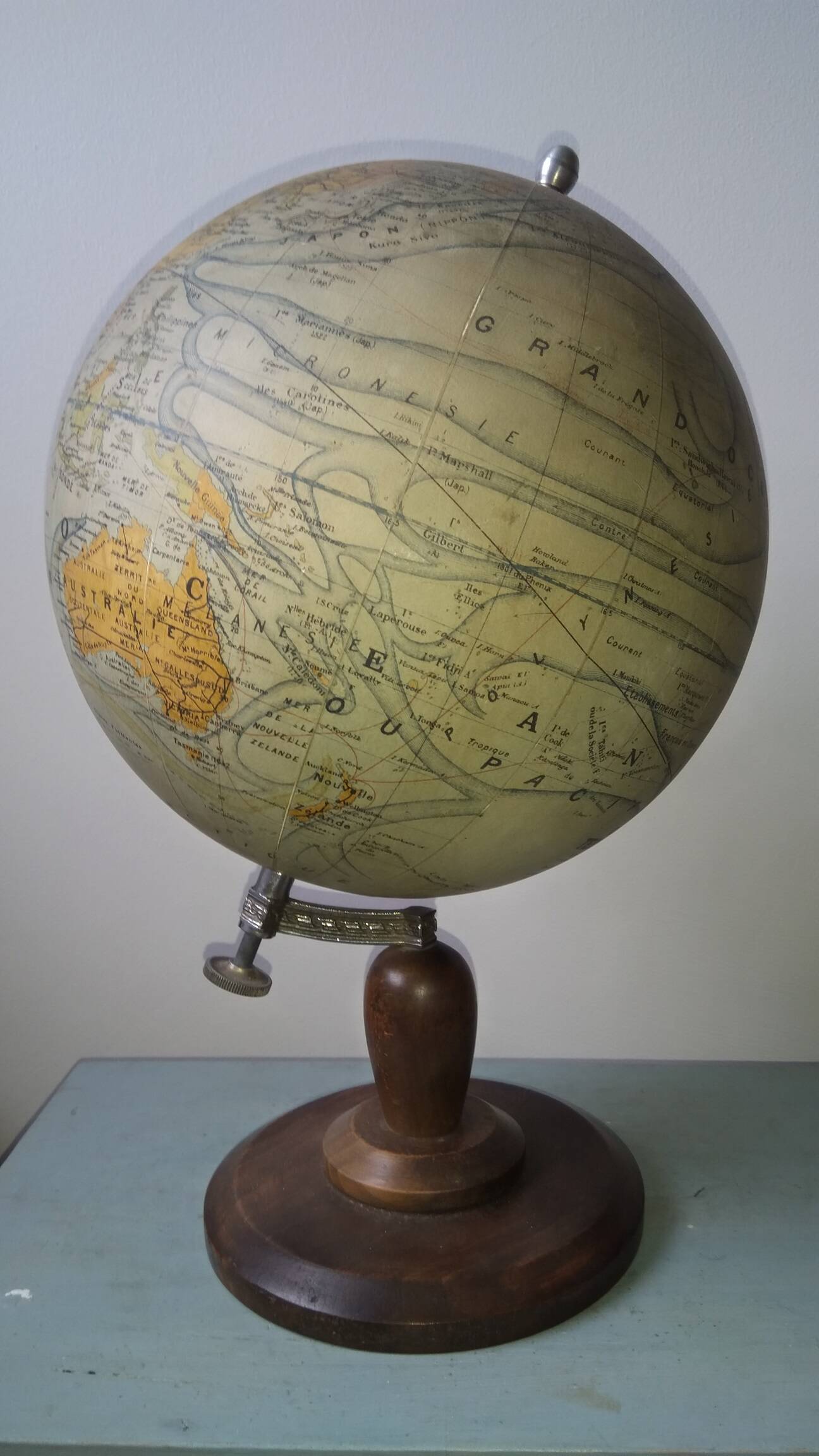 Terrestrial globe Forest Girard and barrere early 20th century