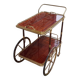 Vintage rolling bar trolley