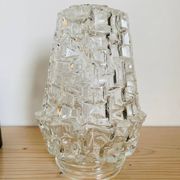 Lampe de chevte en verre à poser vintage