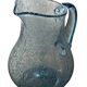 Biot blown glass pitcher