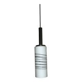Italian overlay milk glass pendant light, 1960s