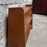 Oak shelf 1950 French modernist