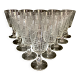 Ensemble de 15 verres anciens