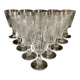 Set of 15 antique glasses
