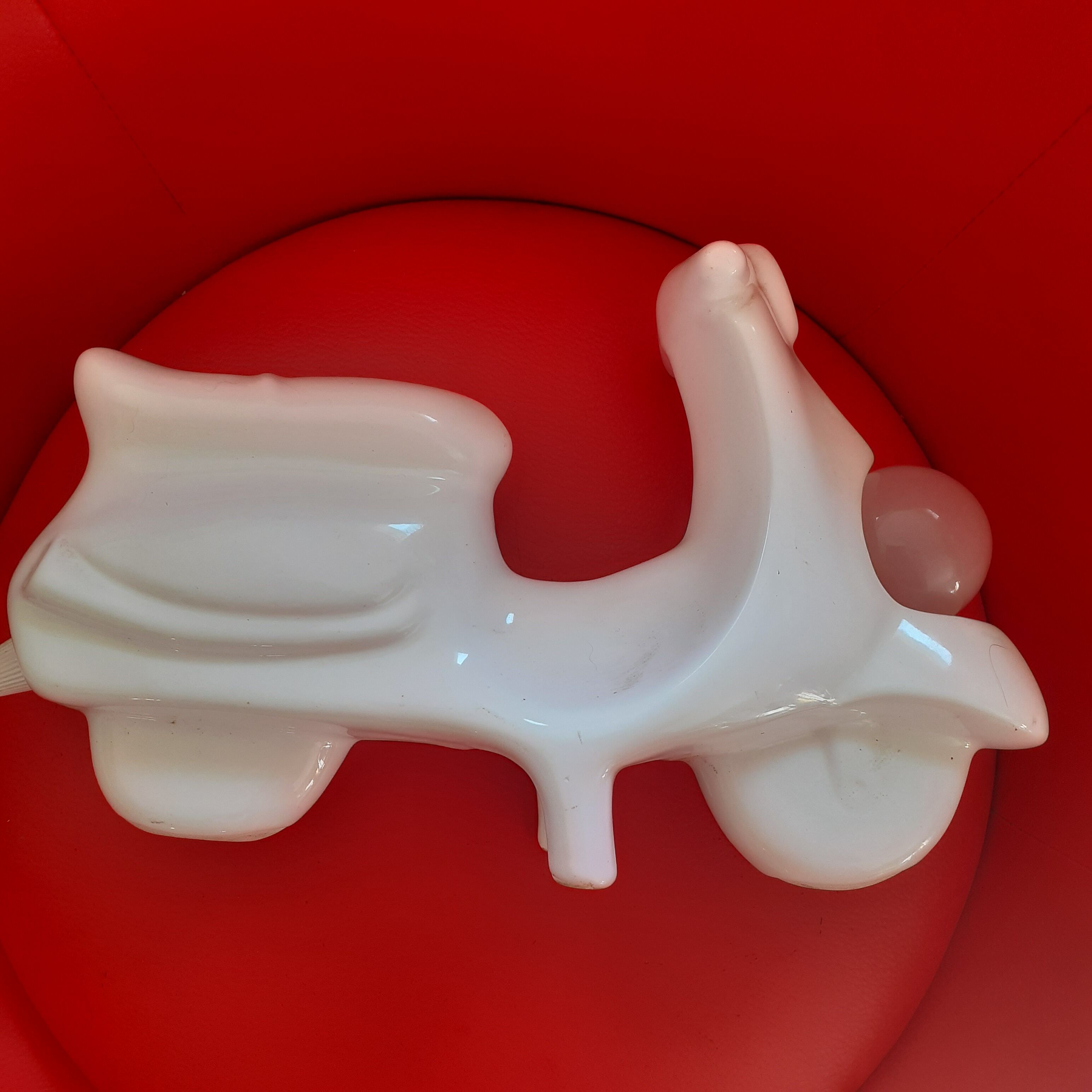 White lamp. scooter from the 80s.