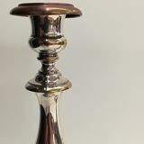 Pair of candlesticks Christofle silver metal