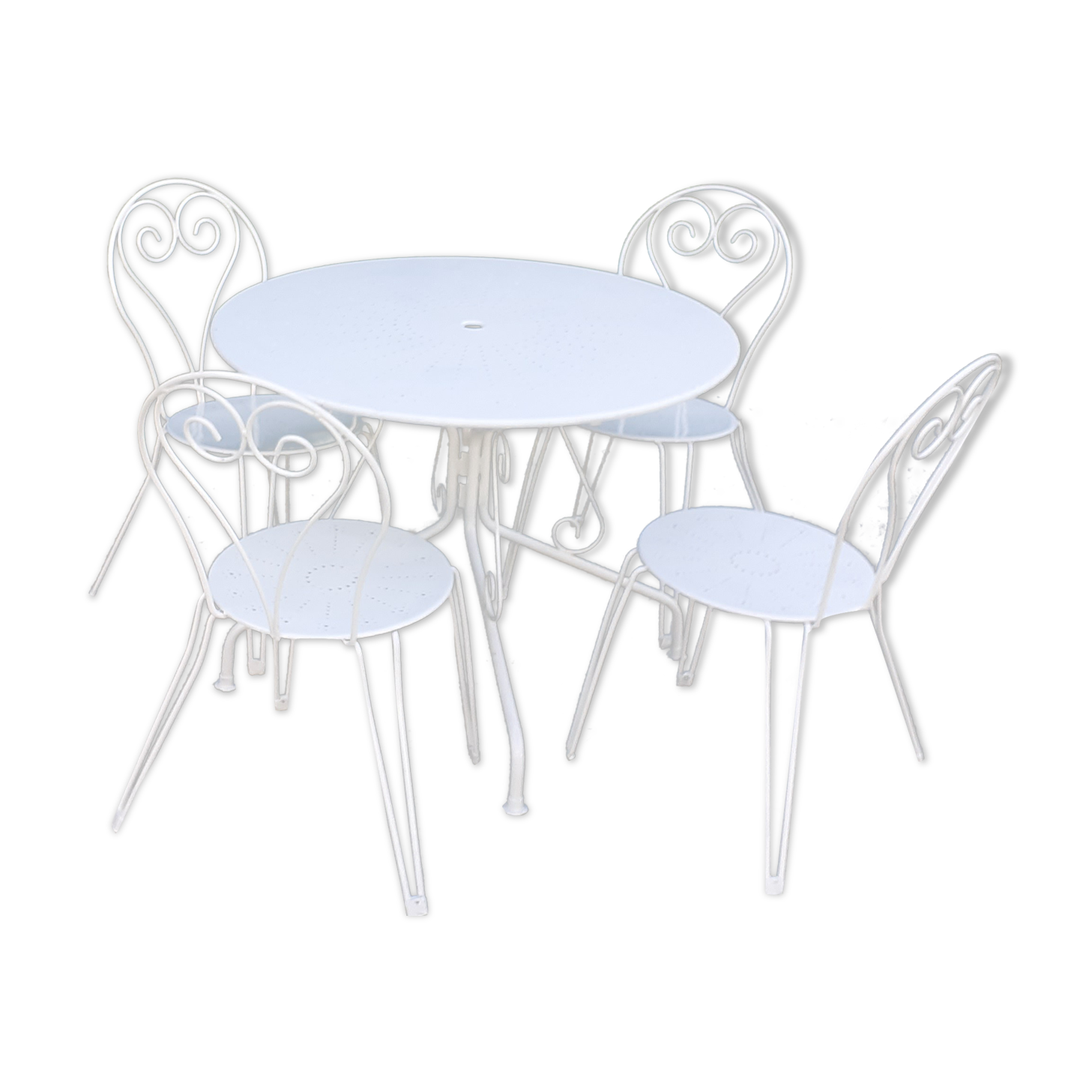 Old Wrought Iron Garden Lounge Selency