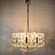Lustre en cristal Hillebrand vintage, années 1960