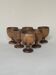 Set de 6 coquetiers en bois