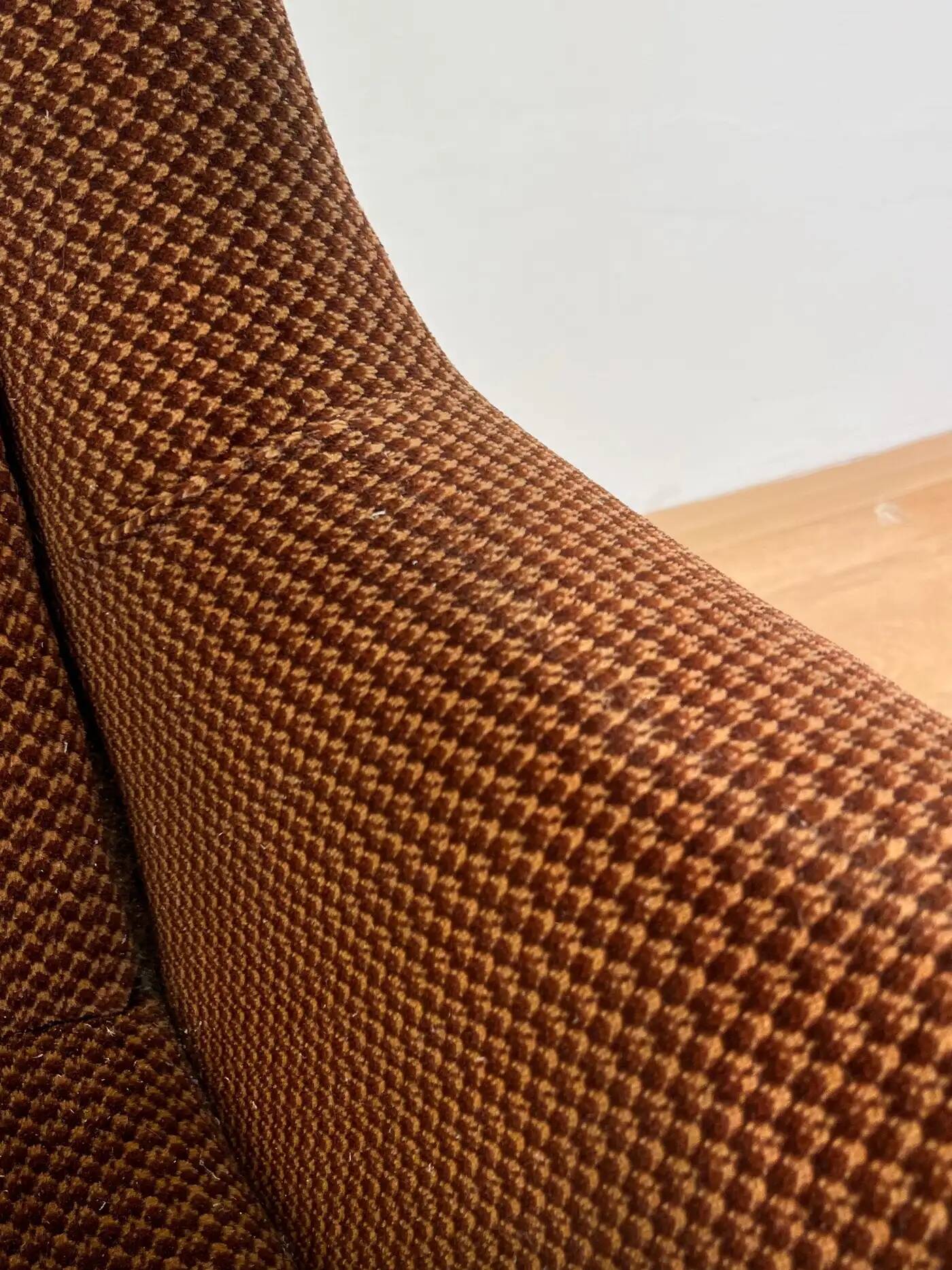 Original design fiberglass wing chair by Miroslav Navratil, 1970s