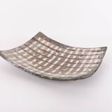Sculptural ceramic dish plate, Sicily