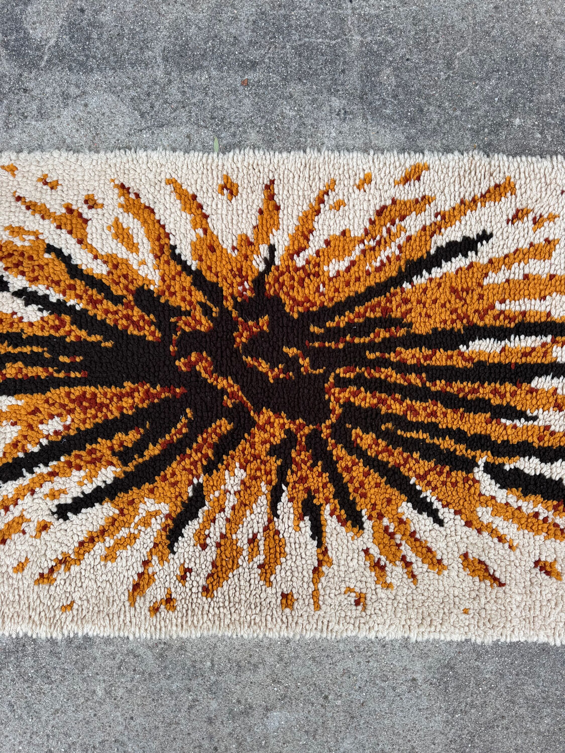 1970s Scandinavian Rya style rug