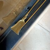 Pelle et pince pour cheminée en laiton
