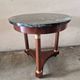 Empire period guéridon table in mahogany veneer and green marble 1830