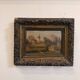 Oil on panel, old Mountain village signed Gottfried Stury XIX.