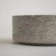 Silver travertine cylinder bowl