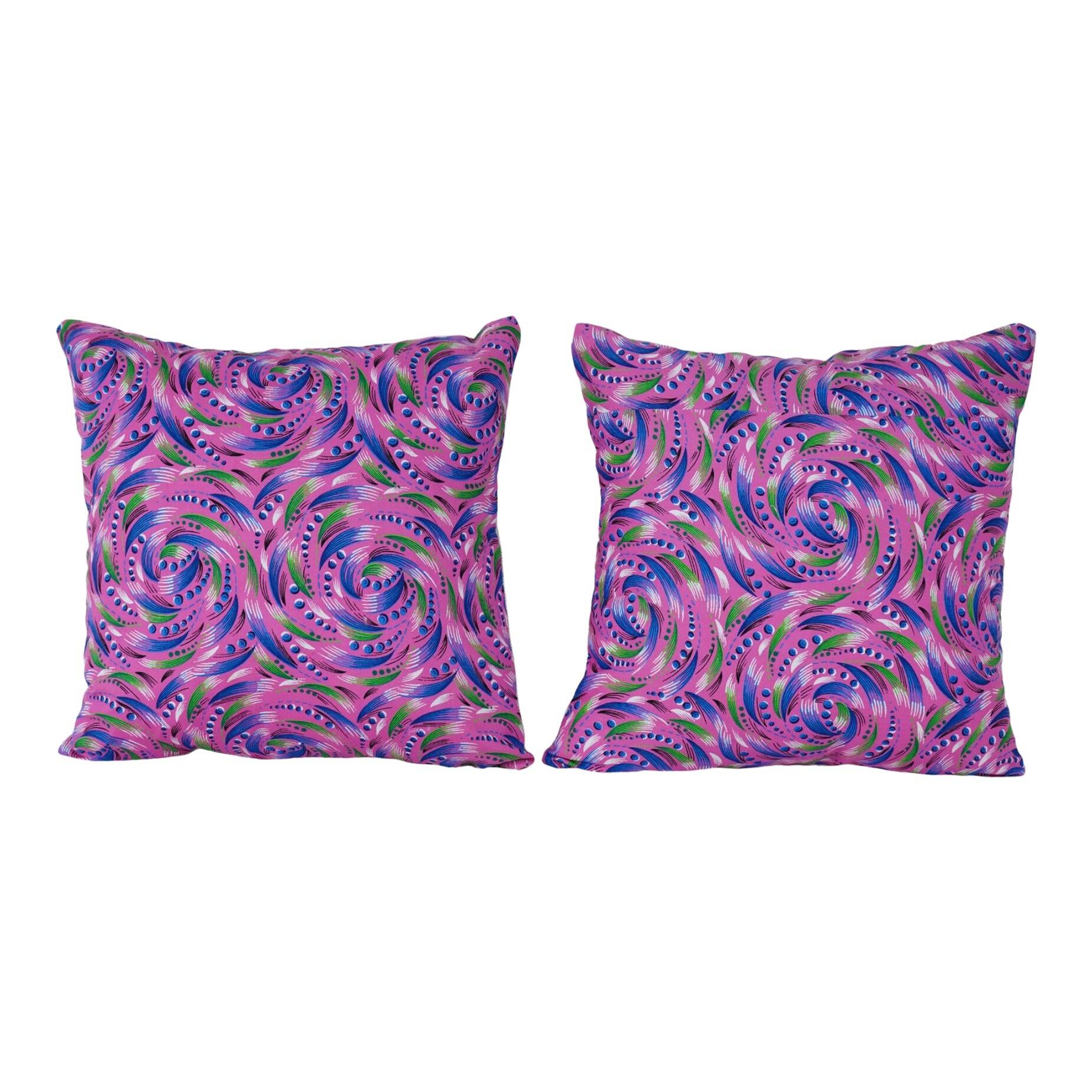 Set of 2 vintage Turkish cushion covers 41x41 cm