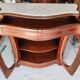 Curved display cabinet from the Napoleon III era in mahogany, circa 1850.