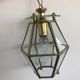 Lantern in glass and brass