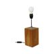 Rural Lamp Solid Wood Adjustable Table Lamp