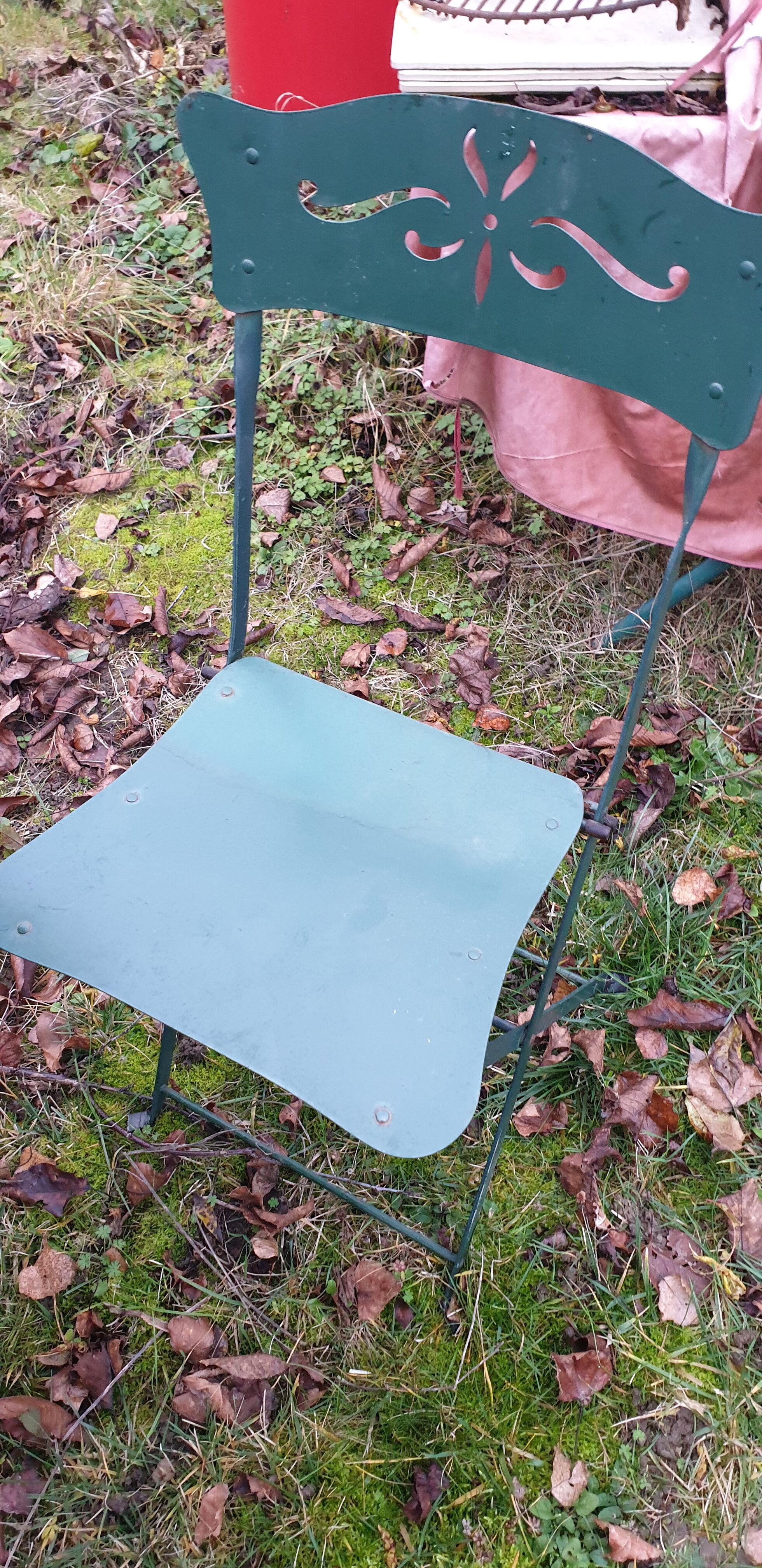 Garden furniture worked iron