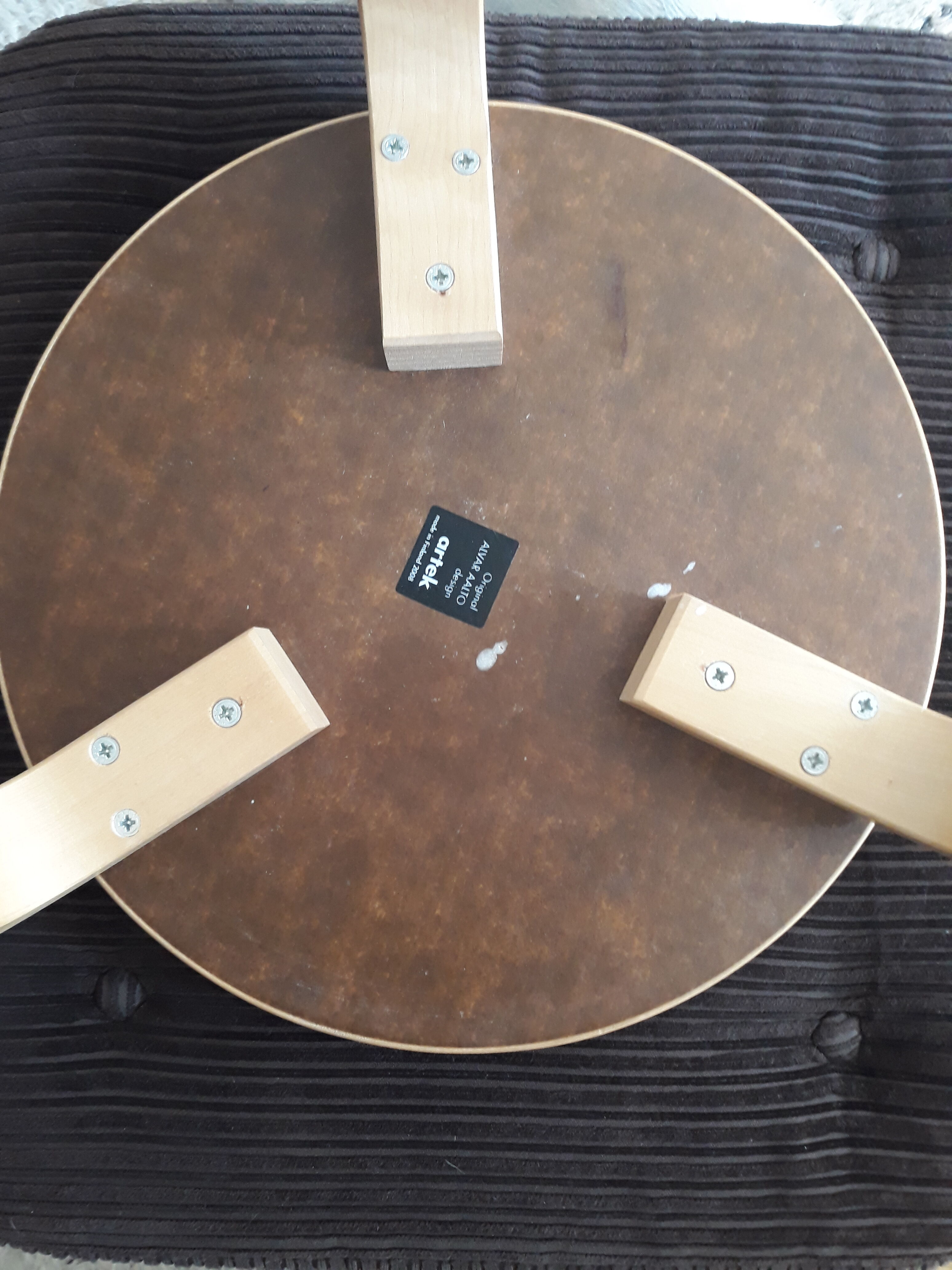 Alvar Aalto E60 stool for Artek