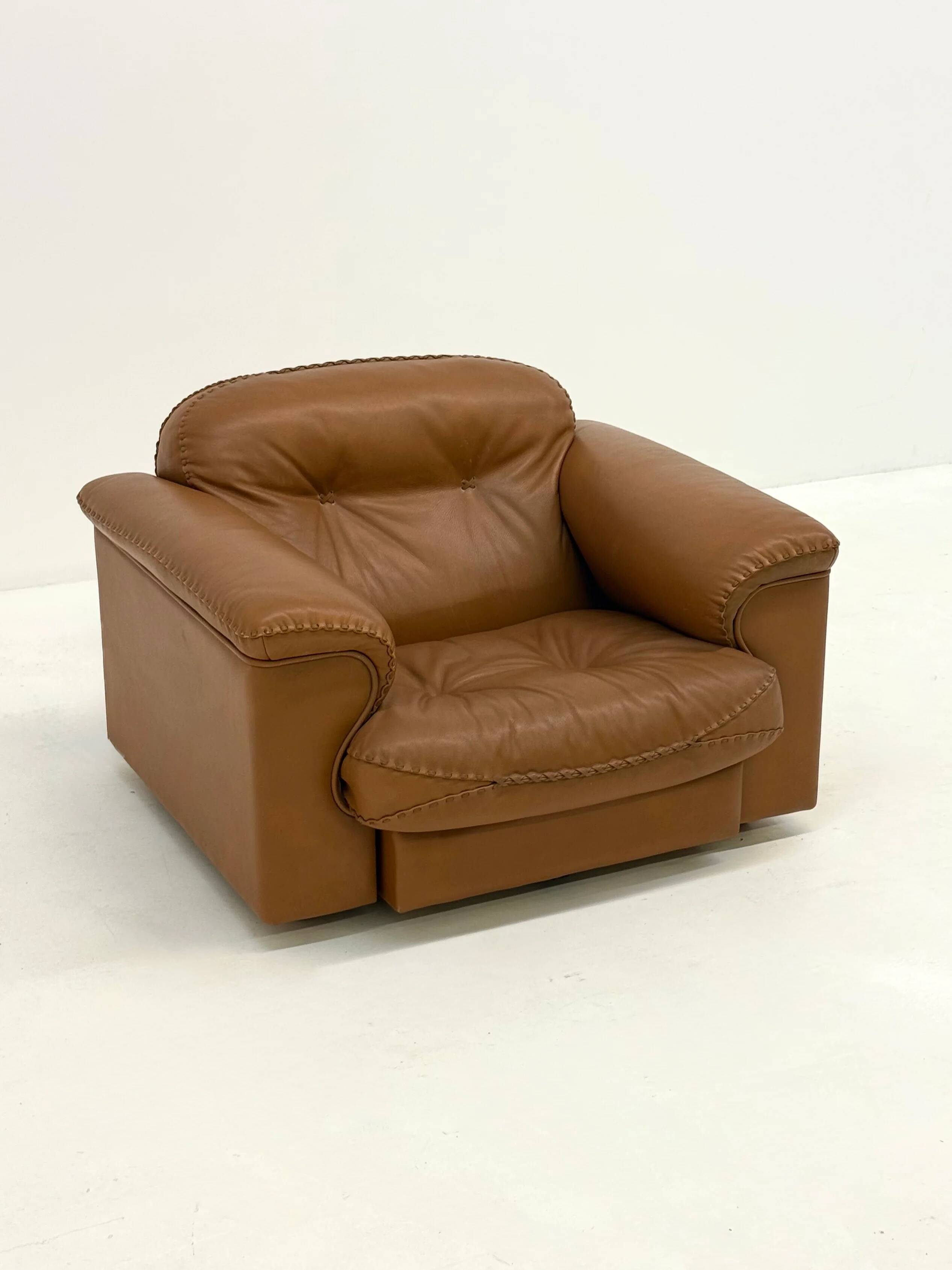 De Sede DS-101 camel brown vintage armchairs