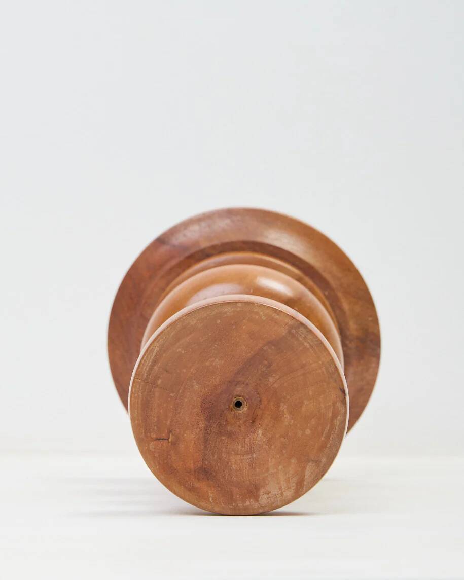 Wooden candlestick, 1970s