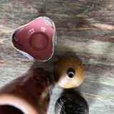 Arts cerams Grand feu enameled ceramic bowl, Saint Armand 1960